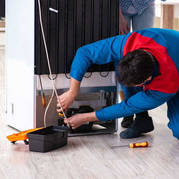 how much do you charge for refrigerator repair services in Martensdale IA